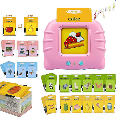 Ruffo 224 Words Flash Card Reader – Audio Learning Toy for Toddlers(Multicolor)