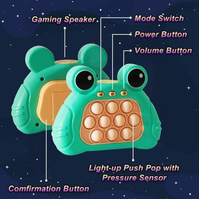 IJAYTOYS Push Game | Pop Fidget Toys| Light Up Bubble Pop Fidget Toy (Multicolor)(Multicolor)