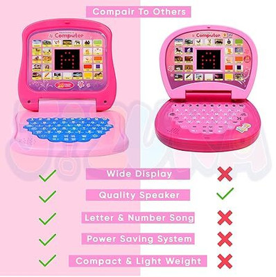SURYAANSHI Toy Baby Laptops for Kids 1 2 3-6 Years(Multicolor)