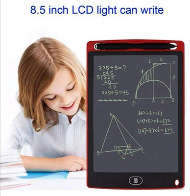 rashi Re-Writable LCD Writing Tablet Pad with Screen for Drawing (8.5Inch) (PACK OF 2)(Multicolor)