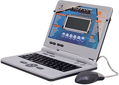K.D Tinytots 30 Activities and Games Fun Laptop Toys Notebook Computer for Kids Include Mouse(Multicolor)