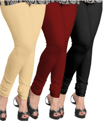 Churidar Ethnic Wear Legging(Multicolor, Solid)