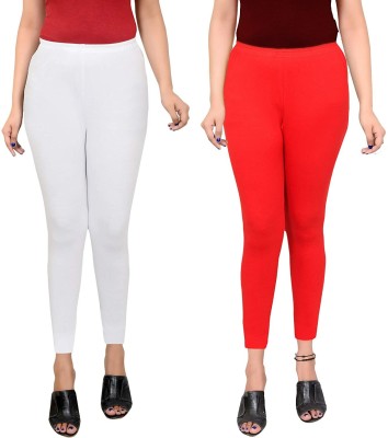 SBN Newlifestyle Ankle Length  Ethnic Wear Legging(White, Red, Solid)