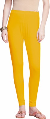 Dollar Missy Ankle Length Western Wear Legging(Yellow, Solid)