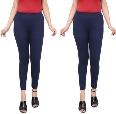 SBN Newlifestyle Ankle Length Ethnic Wear Legging(Dark Blue, Solid)