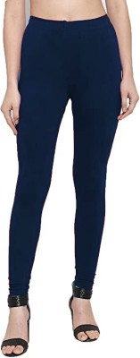 SPRINKLEZ Churidar  Ethnic Wear Legging(Dark Blue, Solid)