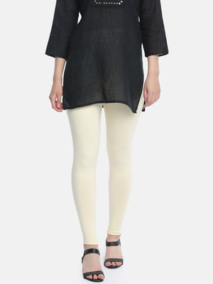 Dollar Missy Ankle Length  Western Wear Legging(Beige, Solid)
