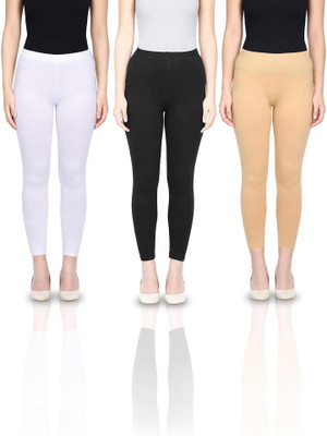 Errish Enterprises Ankle Length Ethnic Wear Legging(White, Black, Beige, Solid)