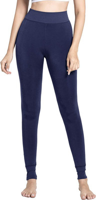 EYESOFPANTHER Ankle Length  Winter Wear Legging(Blue, Solid)