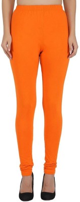 sr enterprises Churidar Length Western Wear Legging(Orange, Solid)