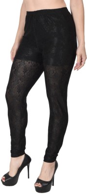 ZIPPOX Western Wear Legging(Black, Self Design)