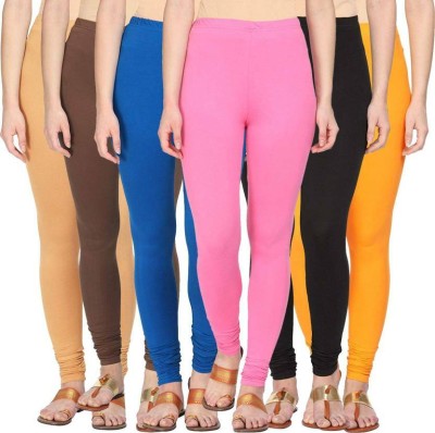 KriSo Ankle Length Western Wear Legging(Beige, Brown, Blue, Pink, Black, Yellow, Solid)