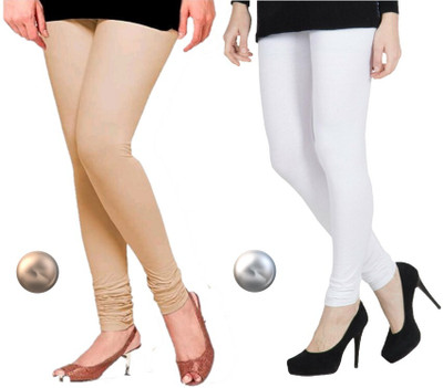 FABLINE Churidar  Western Wear Legging(Beige, Solid)