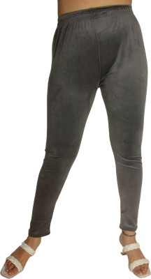 pinkshell Ankle Length Western Wear Legging(Grey, Solid)