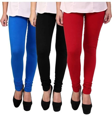 PKF Footed Ethnic Wear Legging(Multicolor, Solid)