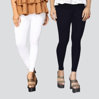 KESHAV SRUSHTI Ankle Length  Western Wear Legging(White, Black, Solid)