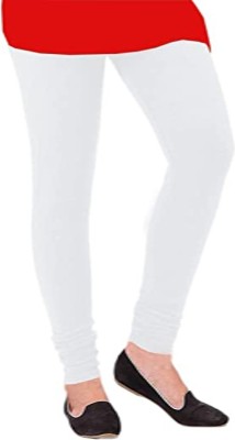 sr enterprises Churidar Length Ethnic Wear Legging(White, Solid)