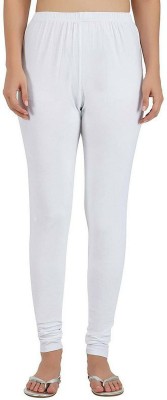 sr enterprises Churidar  Western Wear Legging(White, Solid)