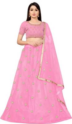 vajiba Embroidered Semi Stitched Lehenga Choli