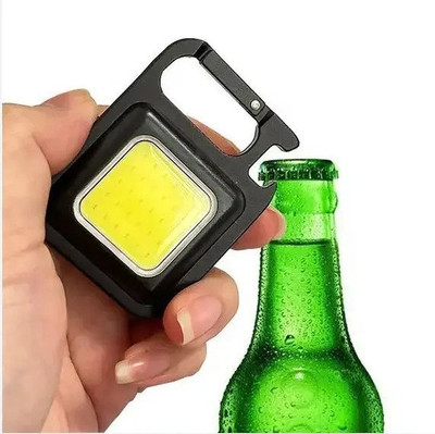 RPMSD Keychain Light Led Flashlight With Bottle Opener LED Spot Light(Black)