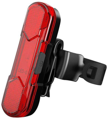 NSV New Rechargeable Light Waterproof Bicycle LED Tail Saddle Safety Warning Light LED Rear Break Light(Red)
