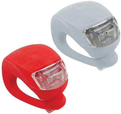 FCC RACING Bicycle Safety Blinker Warning Led Front Rear Light Combo LED Spot Light(WHTE /RED)