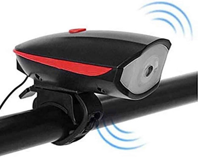 Igloo USB Rechargeable Bike Horn And Light 140 DB with Super Bright Light 3 Mode Bell LED Front Light(Black)