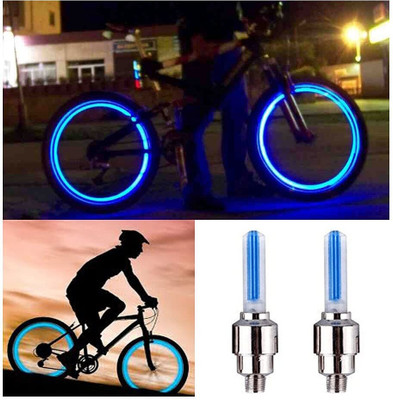 POMORA 2PCS LED Tyre Valve Lights for Bike, Car & Motorcycle –Motion Sensor LED Wheel Reflectors(Blue)