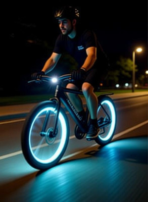 blackbell Led Tyre valve Light Tube shape 2 pcs for all Bikes,cars and two wheelers LED Wheel Reflectors(BLUE)
