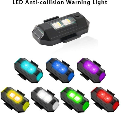 RSHOPWAY Colorful LED Bike Rear Light LED Helmet Strip Light(Multicolor)