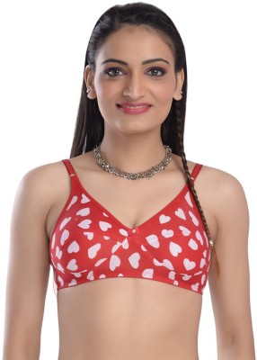 RTX Women’s Cotton Fabric Bra Set Women T-Shirt Non Padded Bra(Black, White)