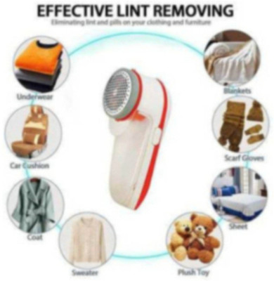 FRONY Y77Electric Lint Remover: Best for Woolen Clothes (White & Orange) Lint Roller