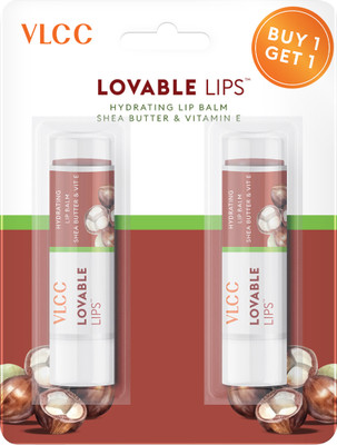 VLCC Hydrating Lip Balm with Shea Butter & Vitamin E for Soft, Smooth Lips - B1G1 Shea Butter, Vitamin E(Pack of: 1, 9 g)