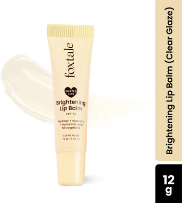 Foxtale Glazed Lips Brightening Lip Balm - Clear Glaze Vanilla Vanilla(Pack of: 1, 12 g)