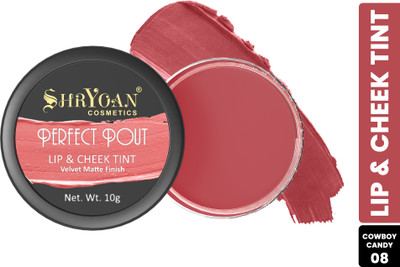 Shryoan Perfect Pout Cheek and Lip Tint Creamy Matte Finish Cowboy Candy Cowboy Candy(Pack of: 1, 10 g)
