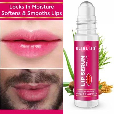 ELIBLISS Strawberry Lip Serum for Lip Shine, Glossy,Soft with Moisturizer for Men & Women Strawberry(Pack of: 1, 10 g)