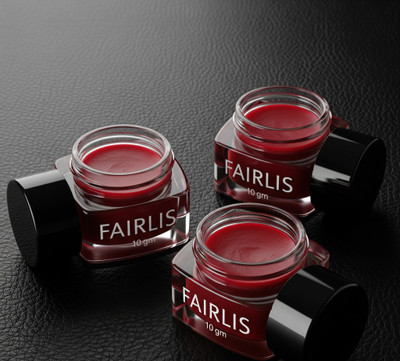 Fairlis Herbal Beetroot Lip Balm | Natural Pink Tint Balm with Glossy Finish Beetroot(Pack of: 3, 30 g)