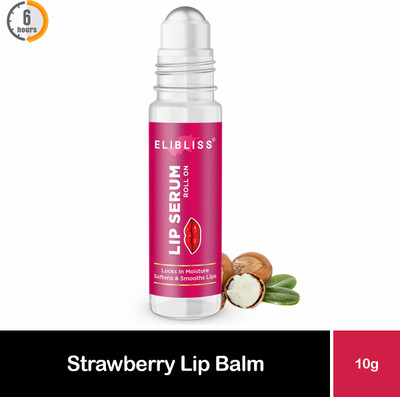 ELIBLISS Strawberry Lip Serum for Soft, Moisturised Lips with Glossy & Shine Effect Strawberry(Pack of: 1, 10 g)