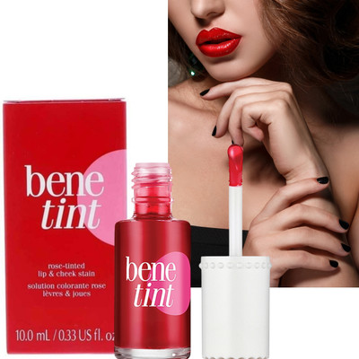 SHAGGY Bene Tint Lip & Cheek Stain , Korean Water Tint for Cheeks & Lips(12.5ml)(12.5 ml, red)