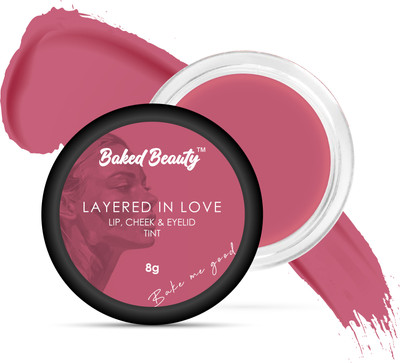 BAKED BEAUTY Layered In Love Lip Pink Cheek & Eyelid Tint with Richness of Vitamin E and Shea Butter(Pack of: 1, 8 g)
