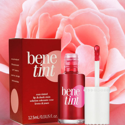 SHAGGY Benetint Lip & Cheek Stain longlasting,waterproof,smooth tint(12.5 ml, red)