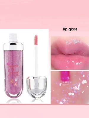 KA-KAIASHA Glitter Lip Gloss Waterproof Long-lasting Lip(15 ml, pink)