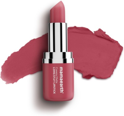 Mamaearth Creamy Matte Long Stay Lipstick with Murumuru Butter and Vitamin E(Pink Rose, 4.2 g)