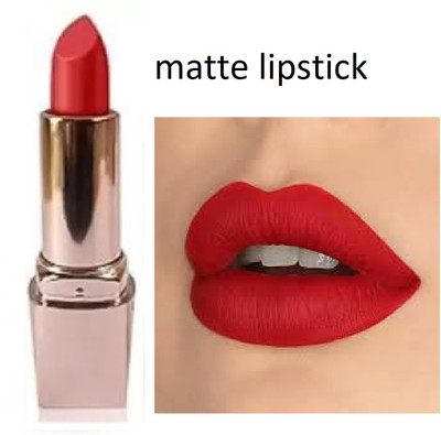 Luipui best red matte finish lipstick pack of 1 waterproof awesome(red, 6 g)