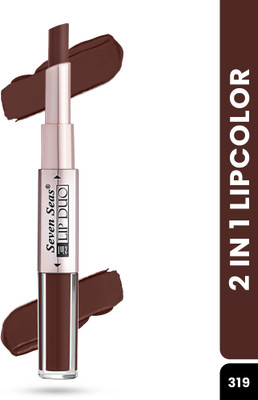 Seven Seas 2 in 1 Lipstick Full Coverage Comfortable 2 in 1 Lipstick + Liquid Lipstick(Crimson, 3 ml)