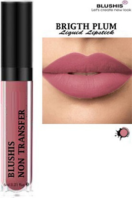 K3NTERPRISES Non Transfer Professionally Longlasting Liquid Lipstick(plum, 6 ml)