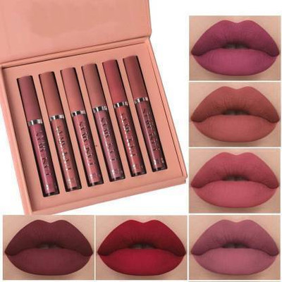 bluset 6in1 Long Lasting and Sumdgeproof Lipstick Matte Waterproof Set(MULTICOLOR, 18 ml)