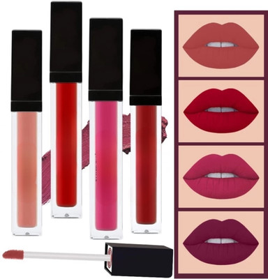 Earthcon Matte Lip Gloss Set, Long Lasting and Non-Sticky Lip(Multicolour, 10 ml)
