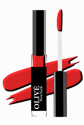 Olive Newyork Transfer Proof, Long Lasting, Liquid Lipstick With Upto 12 Hour Wear(Cherry Red, 8 ml)