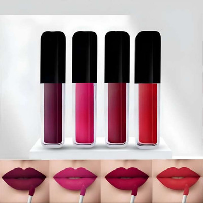 KENAJOT Red Lipstick for women – Matte Mini Set-4 pcs(Red, Maroon, Pink, Rose, 16 ml)